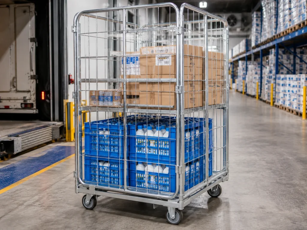 custom roll cages for dairy distribution