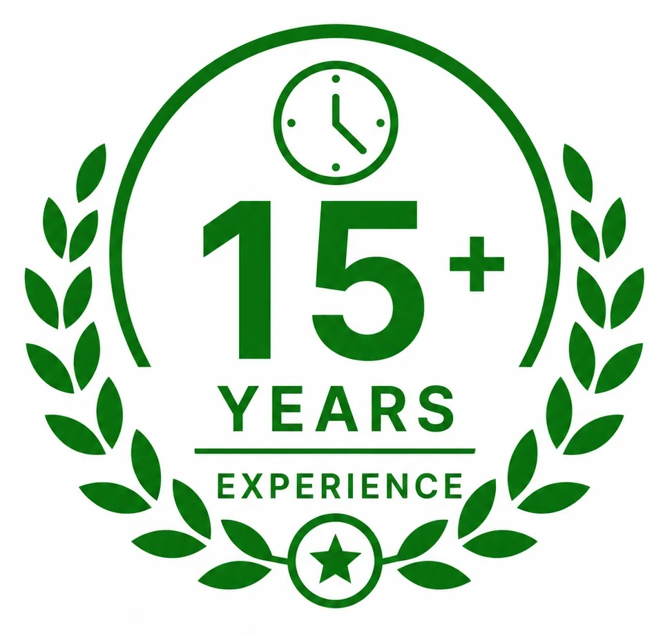 15+ years experience