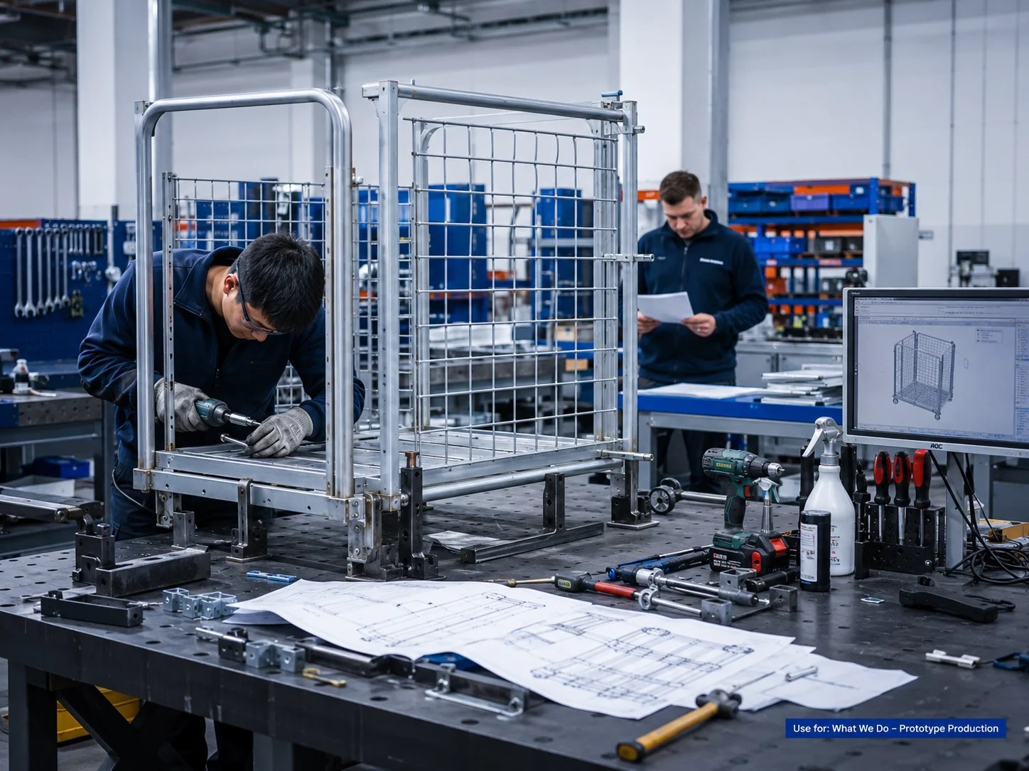 About Us prototype production