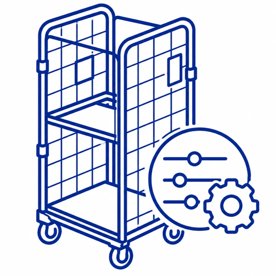 4-Sided Retail Roll Cage efficient retail handling