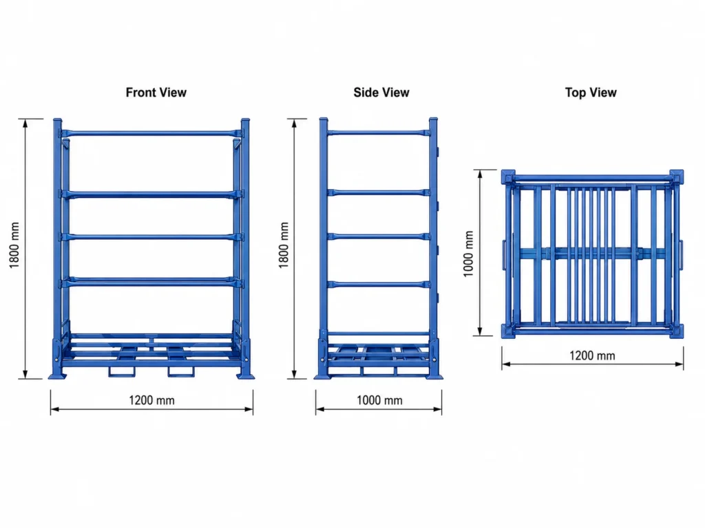 foldable stillage