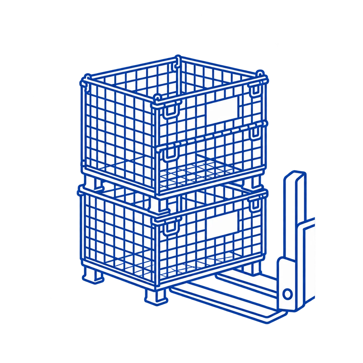Foldable Wire Mesh Container heavy duty mesh construction with custom options