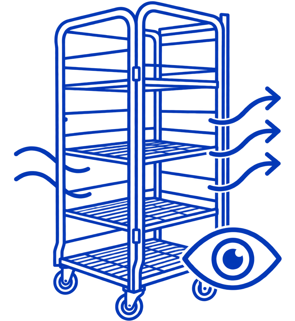 4-Layer Dairy Container open steel structure