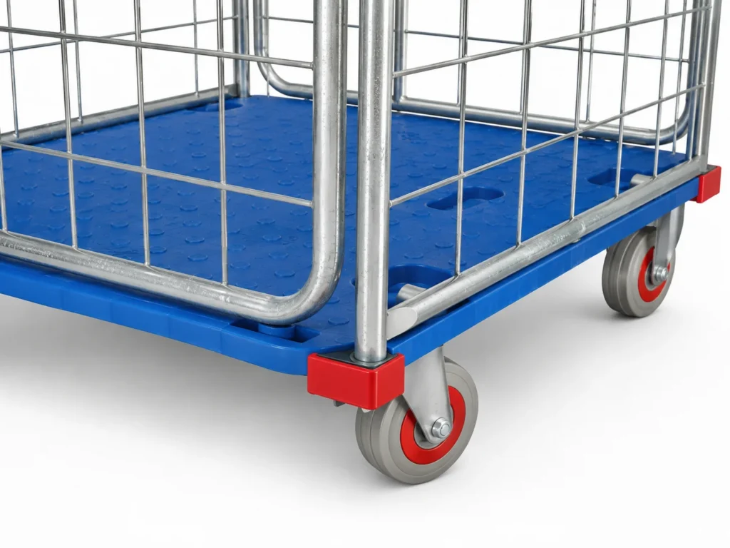 plastic base with smooth castors
