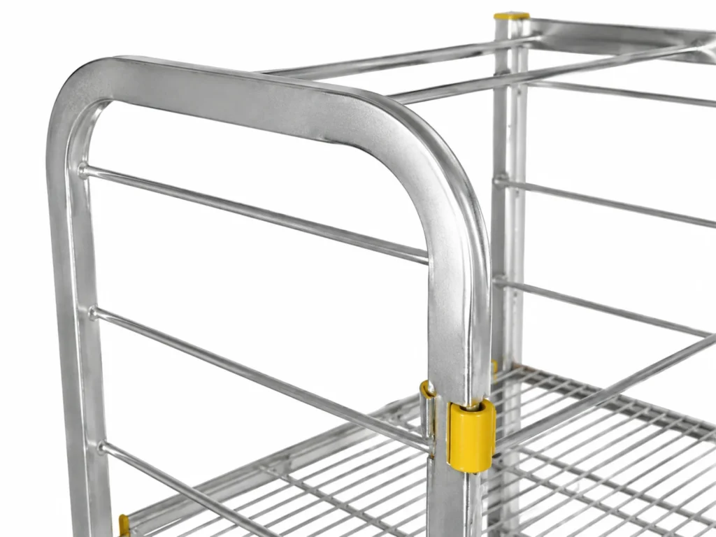 rounded steel side frame