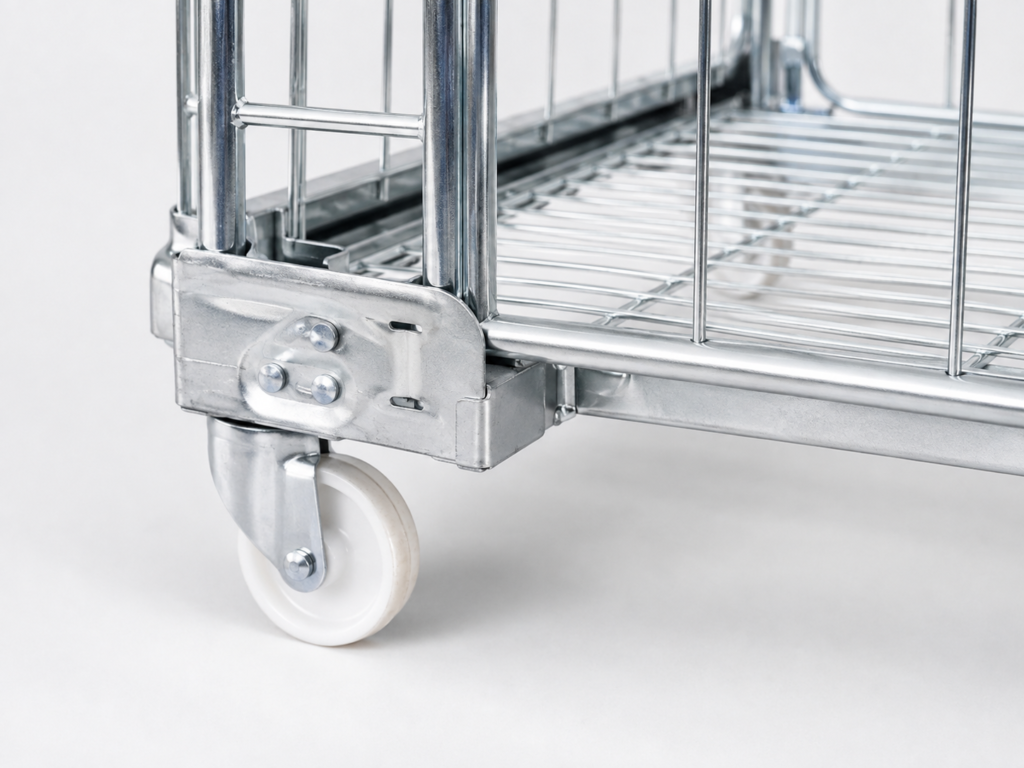 swivel casters and steel base
